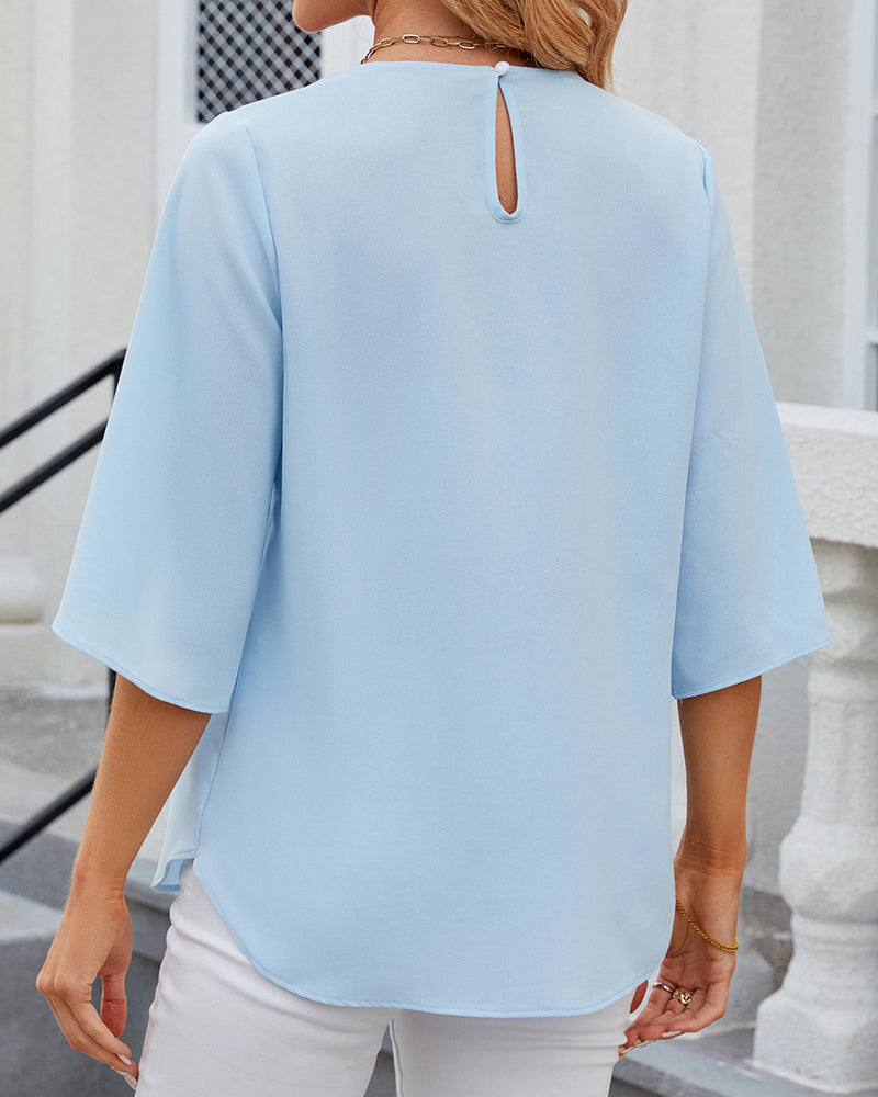Lily - Timeless and Elegant Top with Half Sleeves for Women