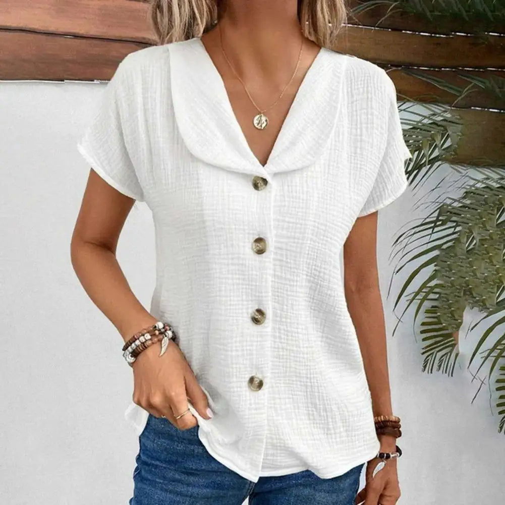 Jemma - Elegant and Chic Blouse with Buttons for Women