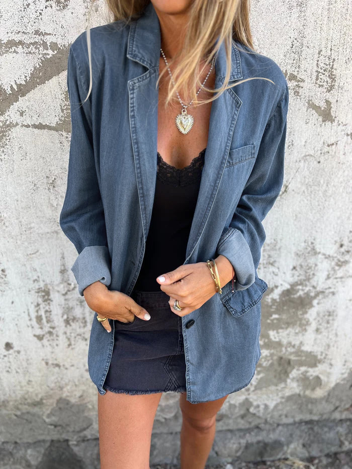 Hannah - Elegant and Casual Denim Jacket for Women