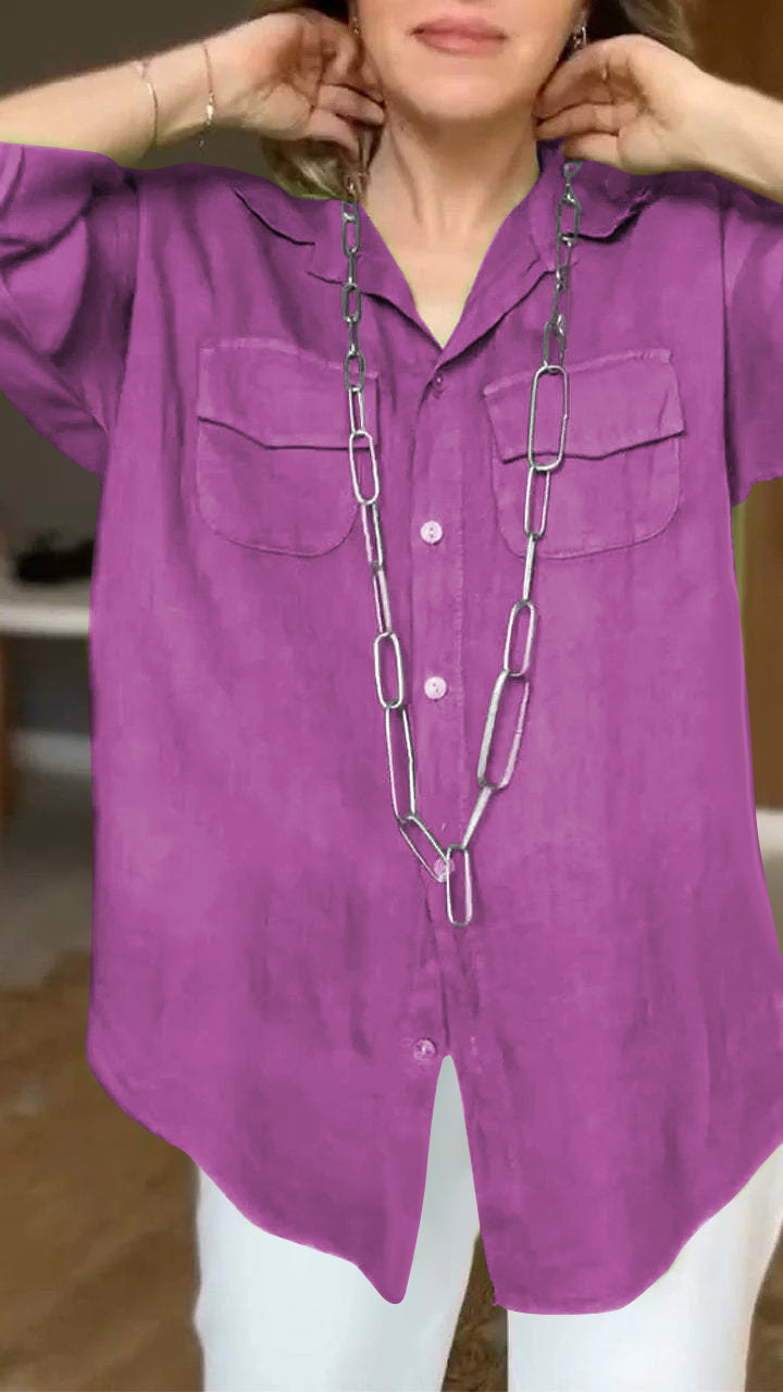 Evelyn - Elegant and Comfy Long Sleeved Shirt for Women