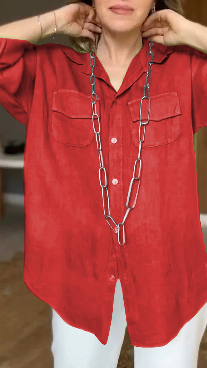 Evelyn - Elegant and Comfy Long Sleeved Shirt for Women