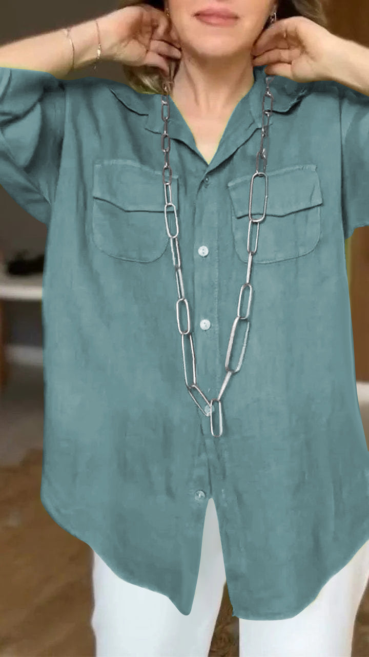 Evelyn - Elegant and Comfy Long Sleeved Shirt for Women
