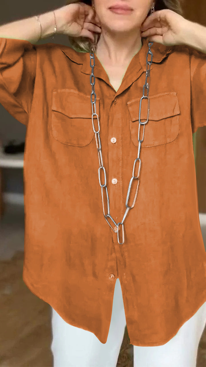Evelyn - Elegant and Comfy Long Sleeved Shirt for Women