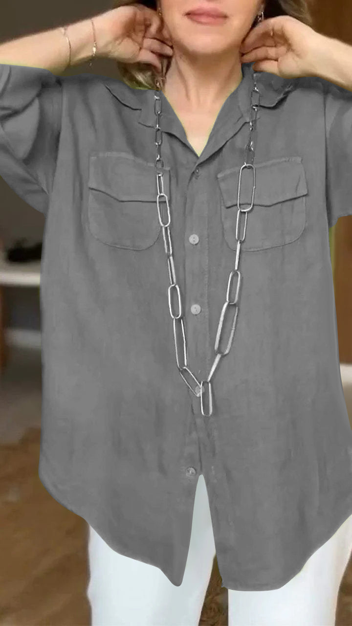 Evelyn - Elegant and Comfy Long Sleeved Shirt for Women