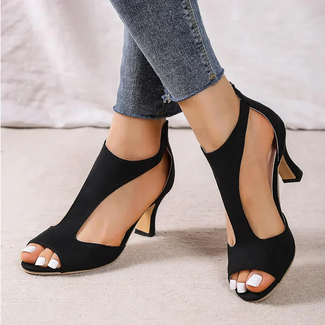 Poppy - Casual and Stylish Orthopaedic High Heel Sandals for Woman