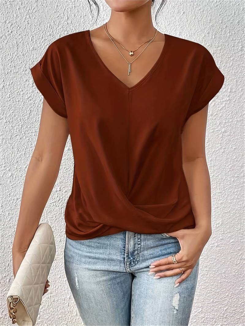 Claudia - Timeless and Comfortable Short Sleeved T shirt for Women