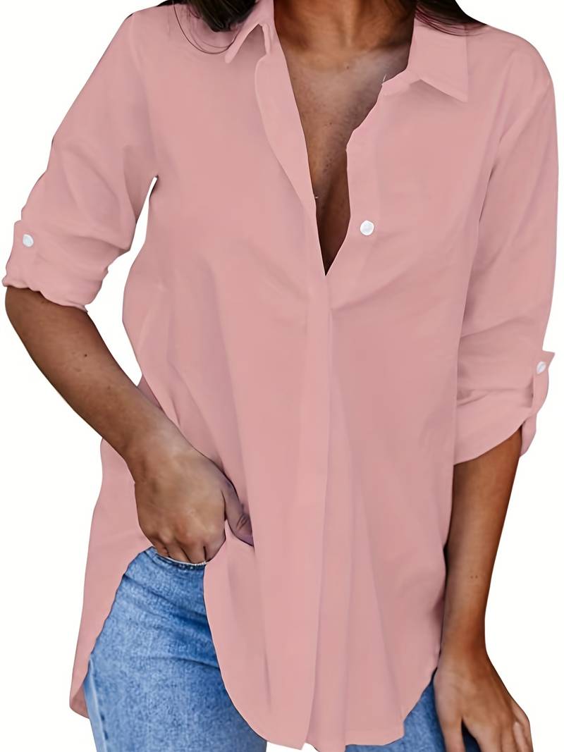 Penelope - Timeless and Casual Buttoned Blouse for Women