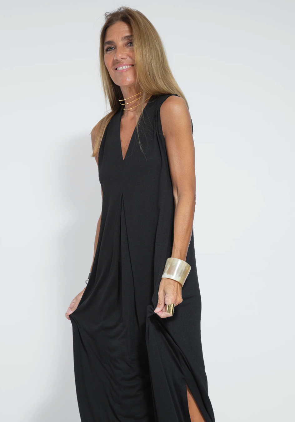 Sienna - Timeless and Refined Long Dress with Vest for Woman