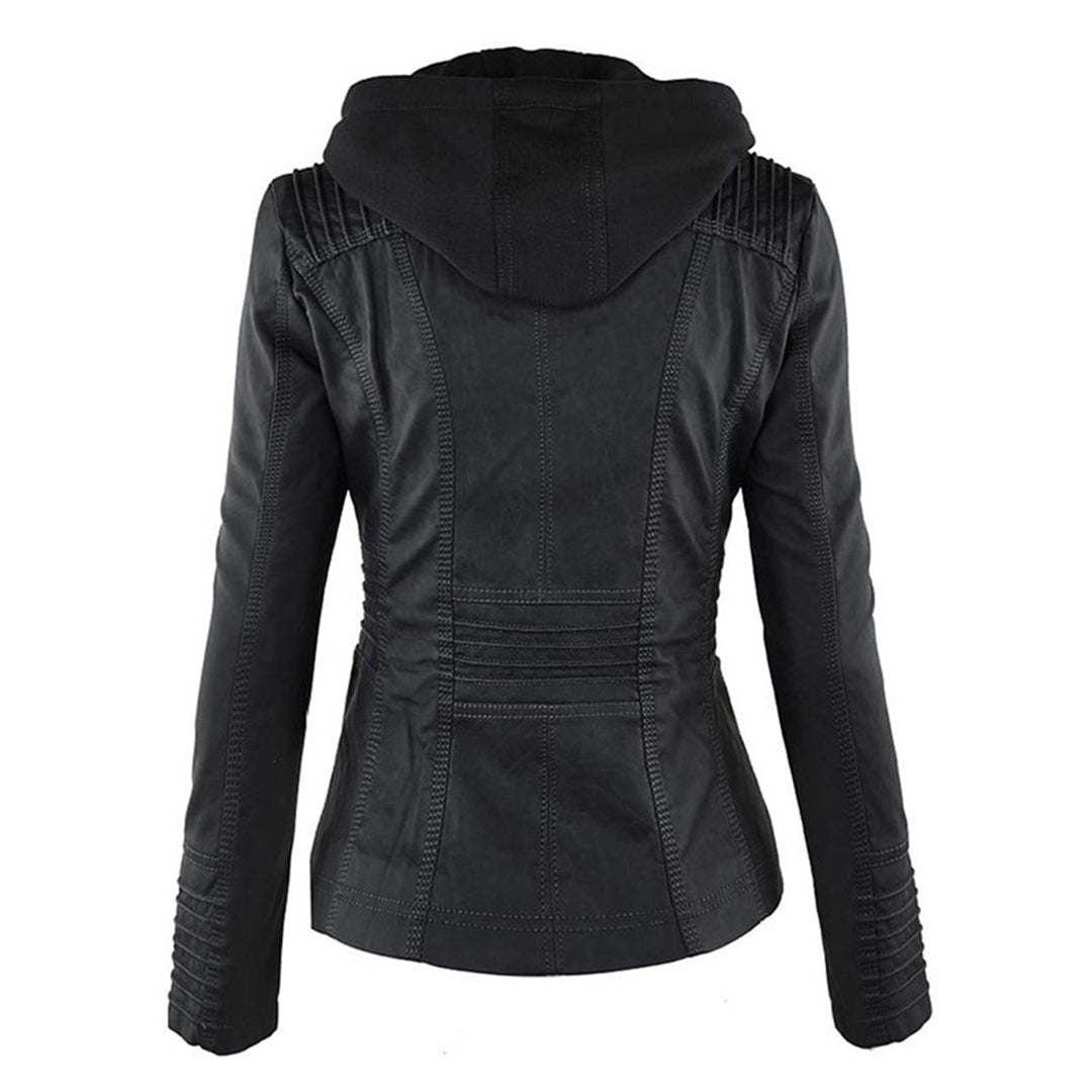 Amelia - Elegant and Versatile Leather Jacket for Woman