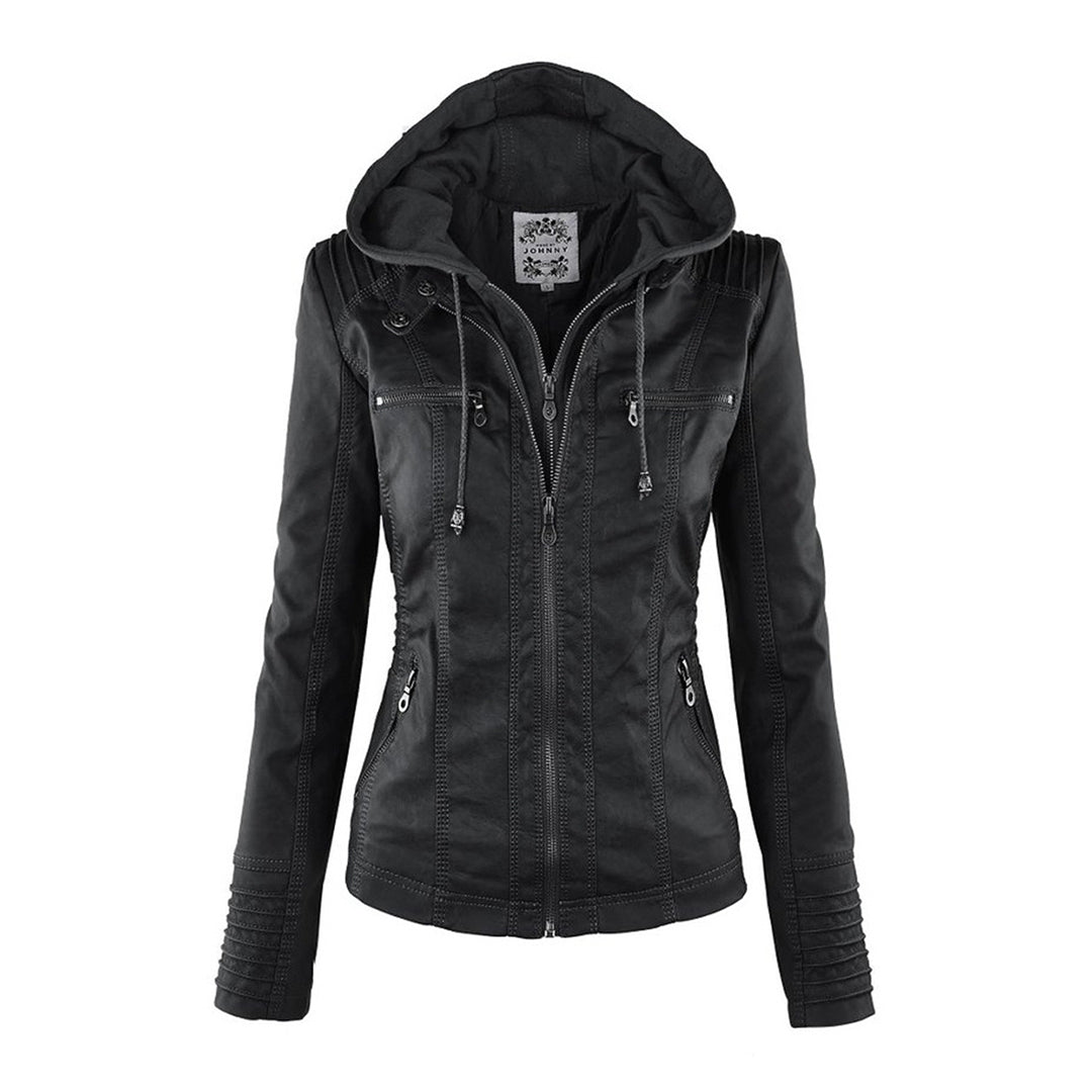 Amelia - Elegant and Versatile Leather Jacket for Woman