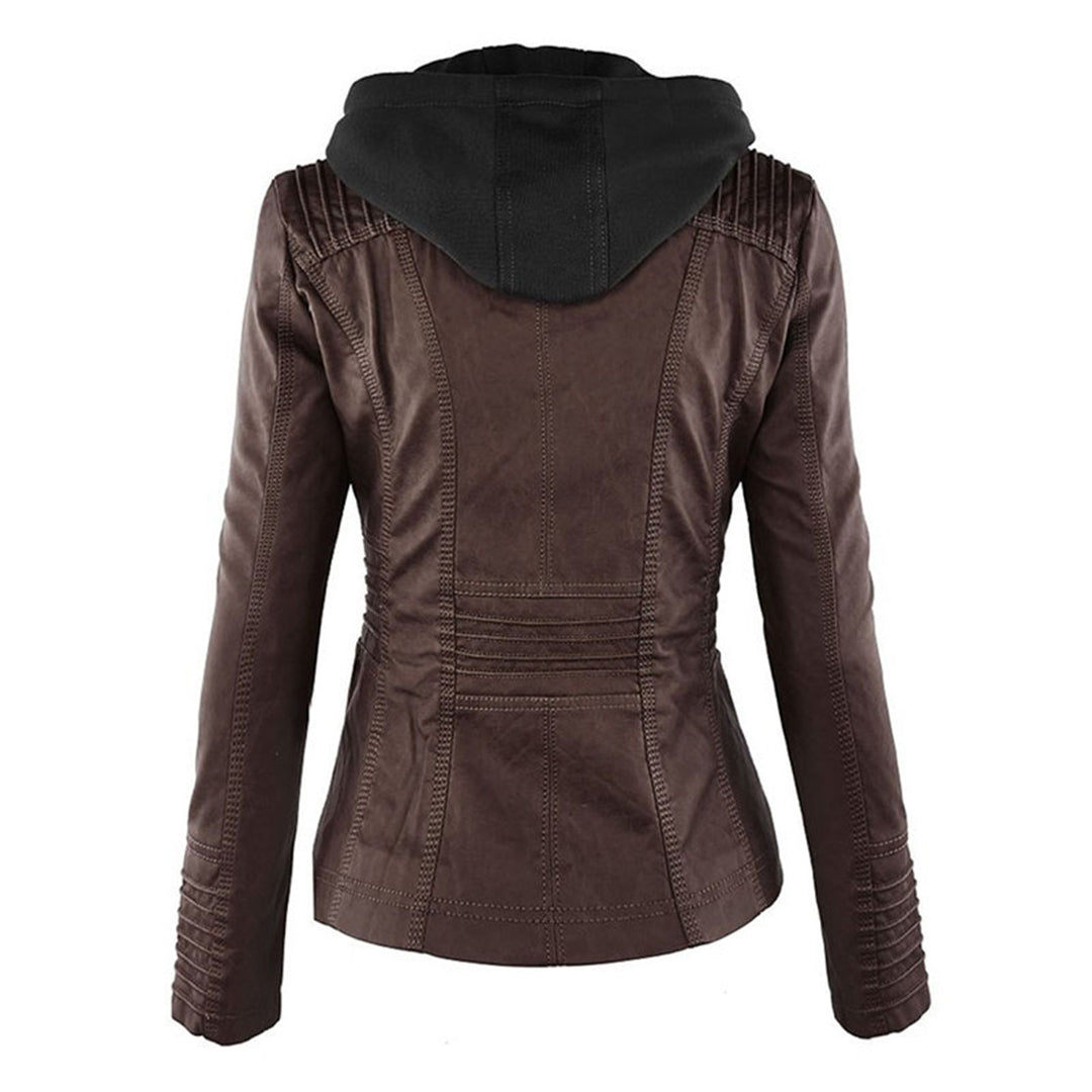 Amelia - Elegant and Versatile Leather Jacket for Woman