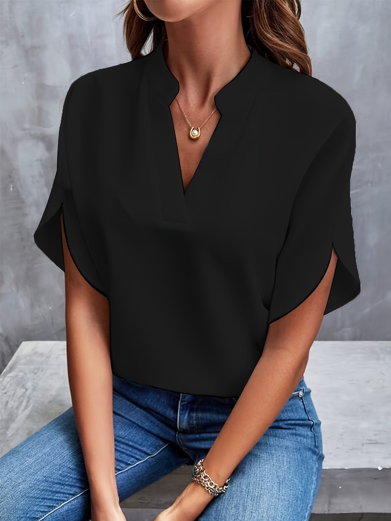 Sydney - Elegant and Casual V Neck Blouse for Women