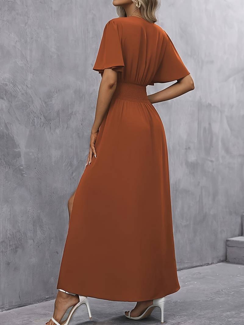 Sage - Stylish and Elegant Dress with High Slit for women