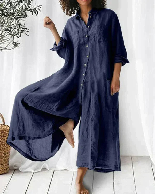 Mira - Casual and Chic Linen Jumpsuit for Women