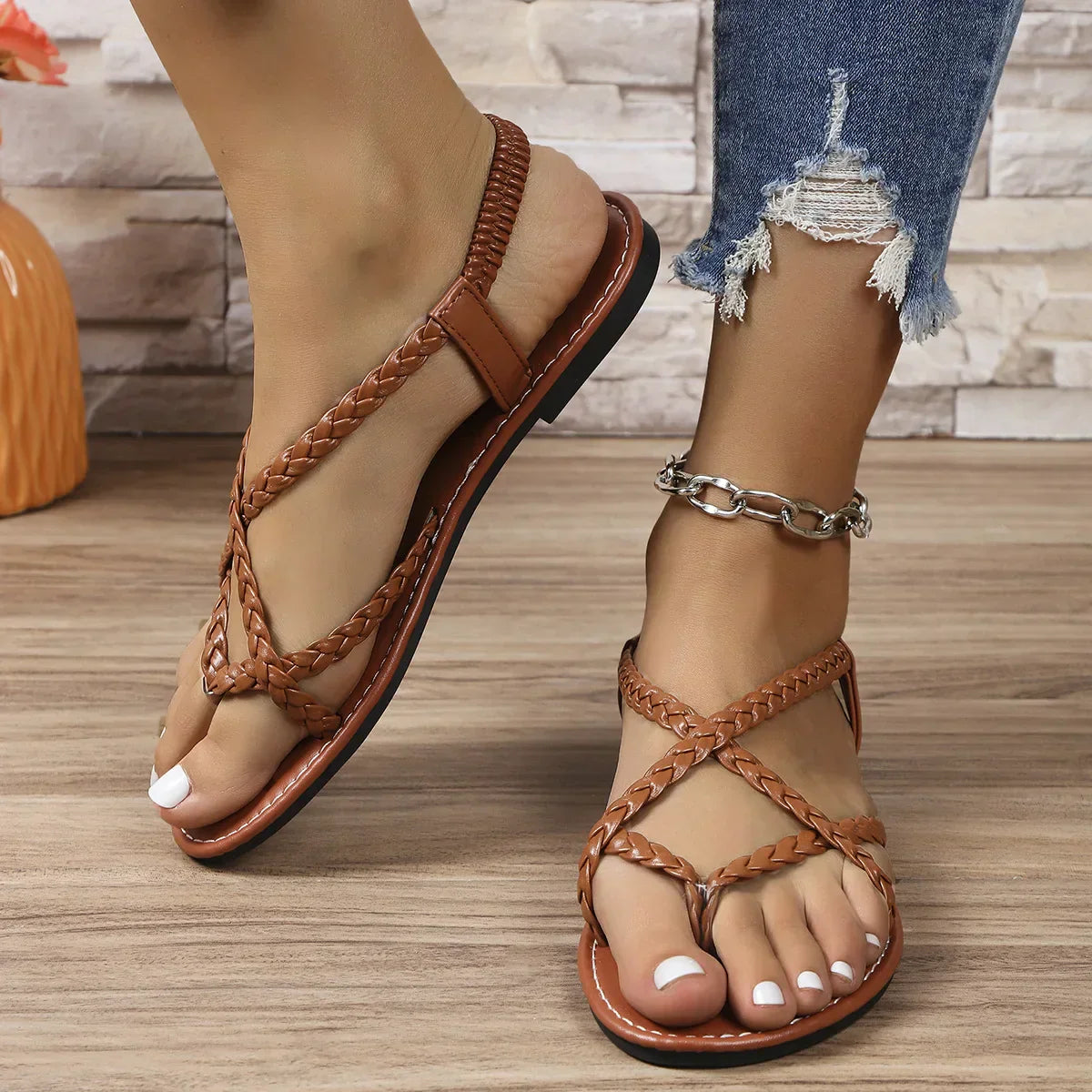 Piper - Elegant and Chic Flat Summer Sandals for Women