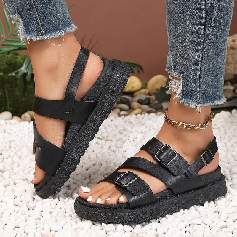 Maya -  Comfortable and Fashionable Vegan Leather Sandals for Woman