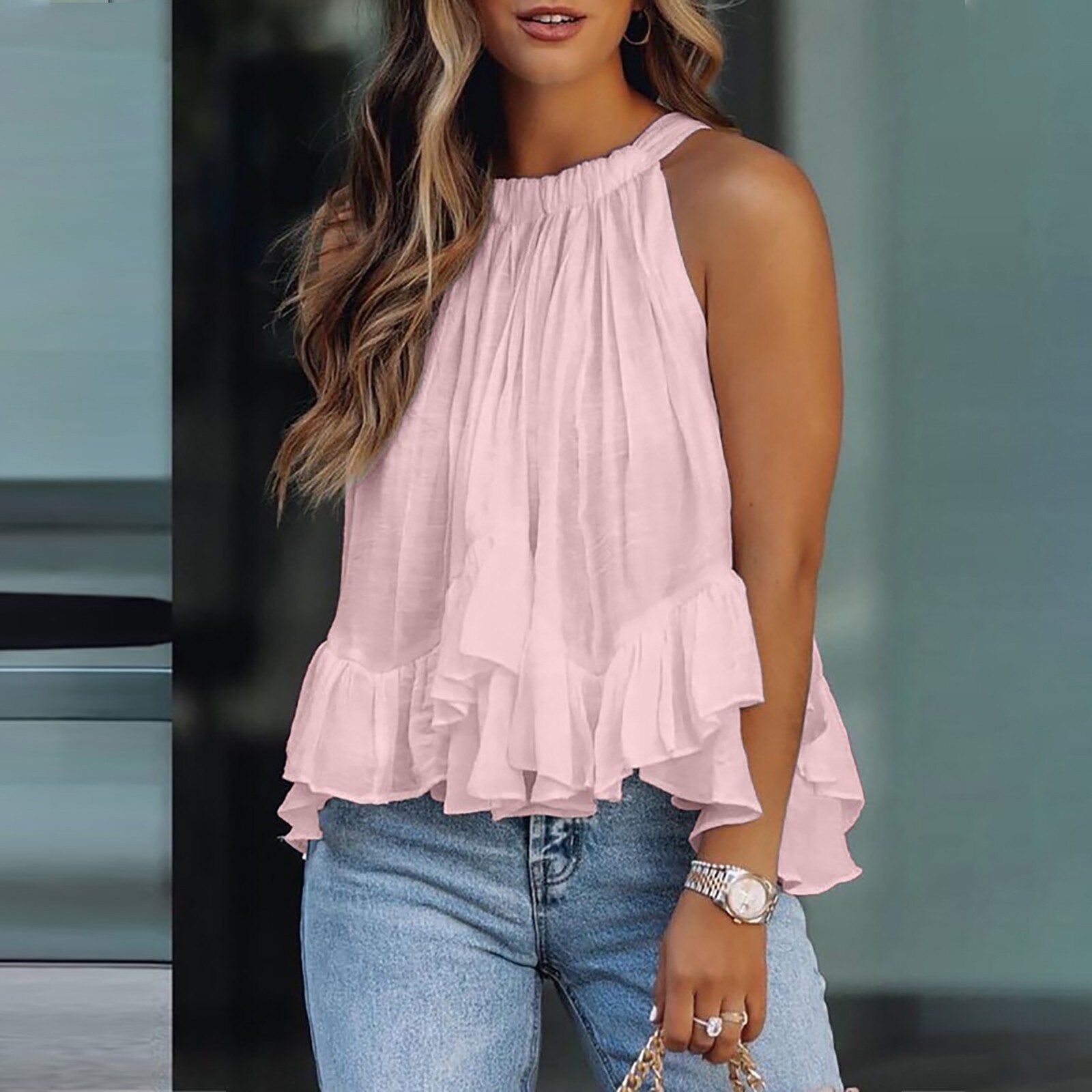 Naomi - Chic and Stylish Ruffled Top for Women