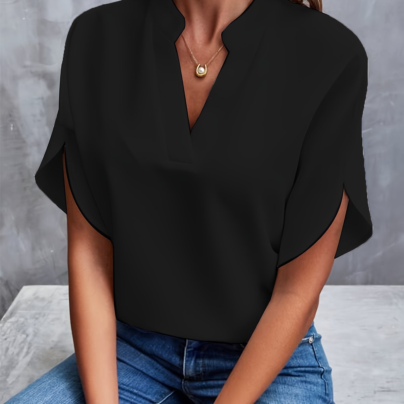 Sydney - Elegant and Casual V Neck Blouse for Women