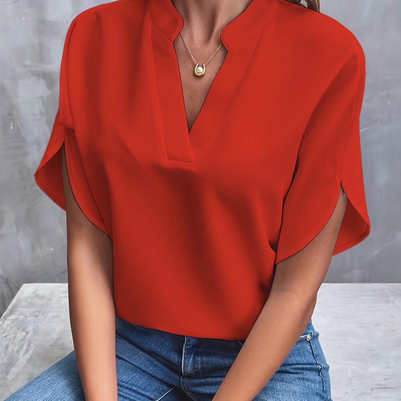 Sydney - Elegant and Casual V Neck Blouse for Women