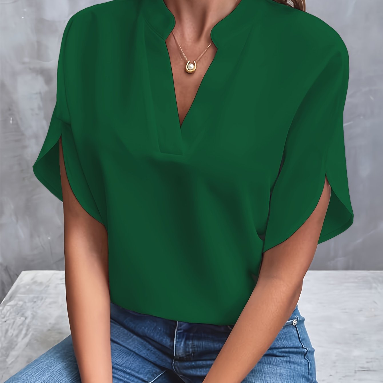 Sydney - Elegant and Casual V Neck Blouse for Women