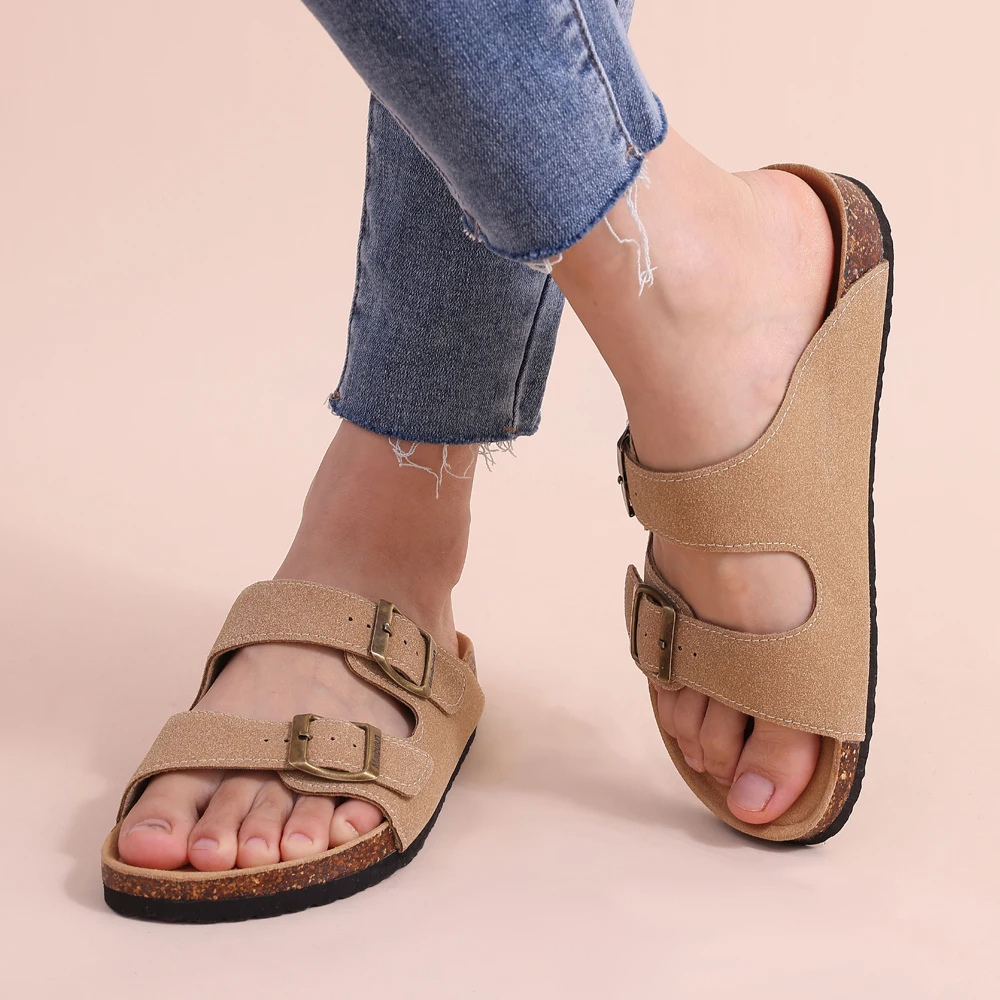 Dakota - Timeless and Classy Orthopaedic Sandals with Cork Footbed for Woman