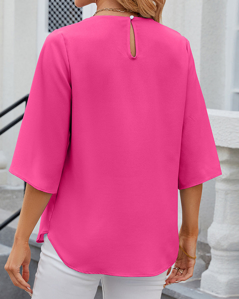 Lily - Timeless and Elegant Top with Half Sleeves for Women