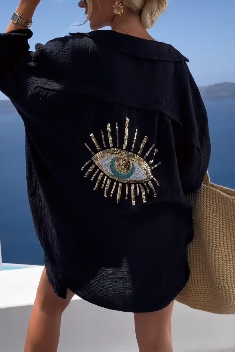 Isabelle - Elegant and Chic Oversized Cotton Blouse for Women