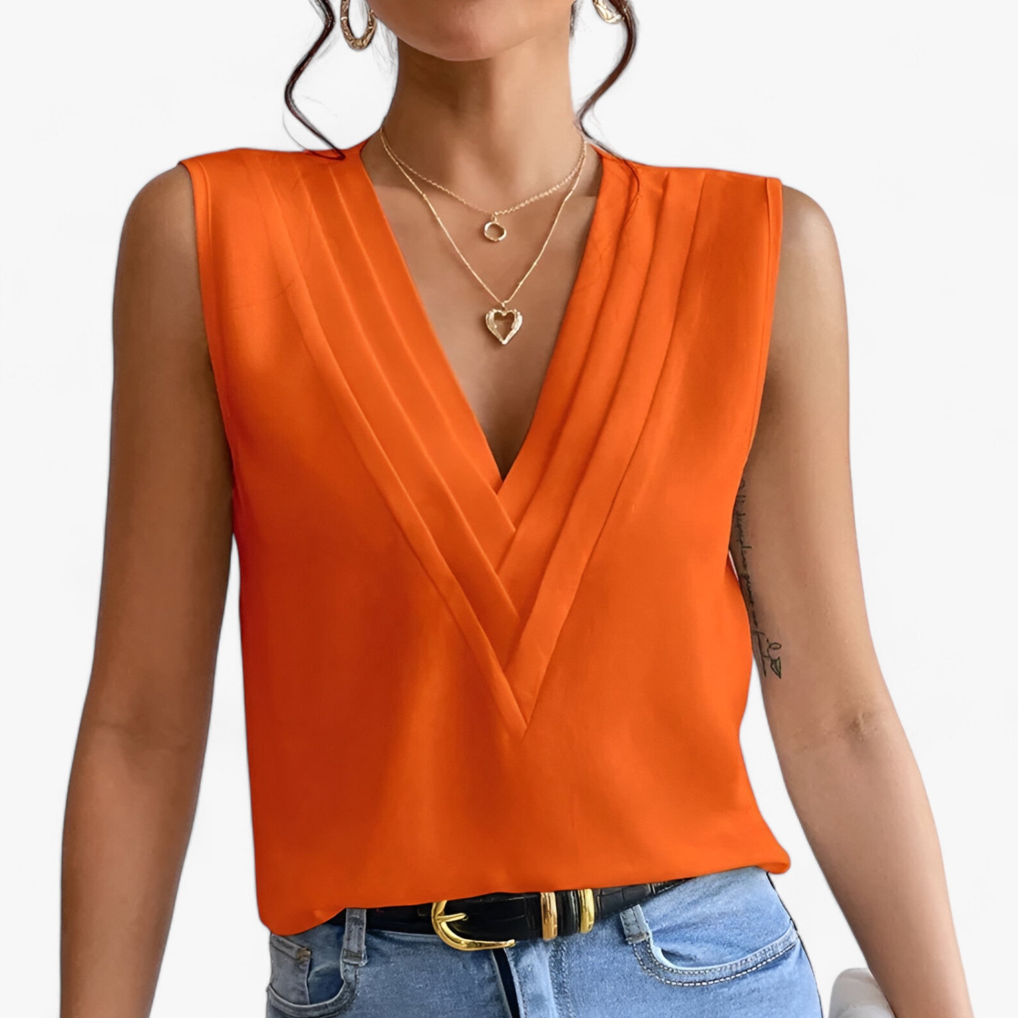 Georgia - Elegant and Comfortable Sleeveless Blouse for Women