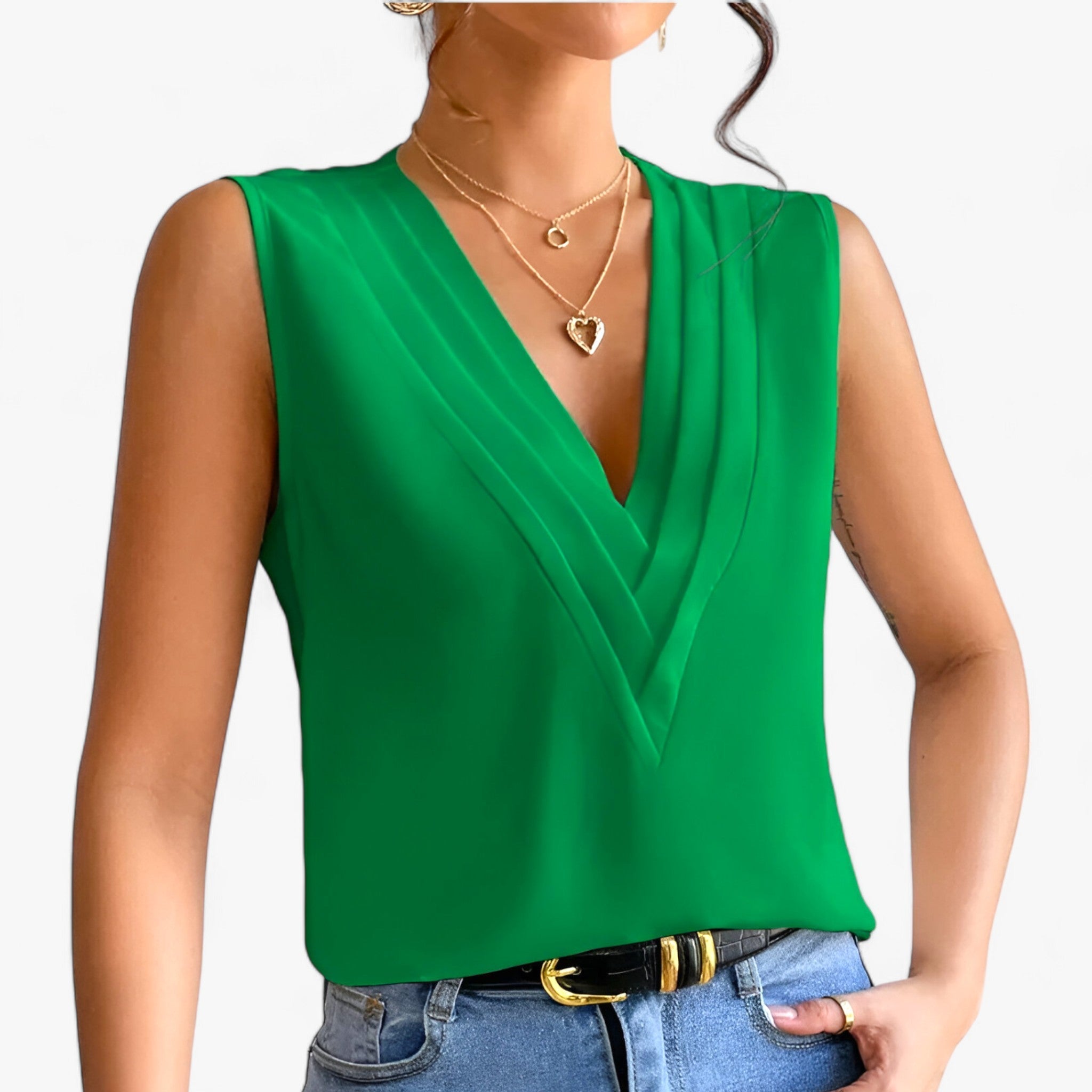 Georgia - Elegant and Comfortable Sleeveless Blouse for Women