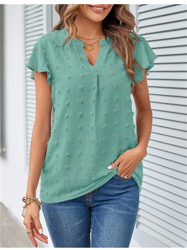 Ivy - Timeless and Stylish Blouse with Patchwork and Ruffles for Women